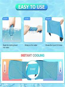 6 件裝頸部超細纖維冰巾降溫毛巾冰巾降溫毛巾頸部和臉部超細纖維降溫毛巾適合健身房、旅行、瑜珈、露營、跑步、戶外運動(6 種顏色)