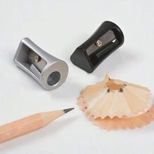 SHOULI 2pcs Sharpener Portable Manual Sharpener Sharpener Sharpener Tool, Single-Hole Sharpener For Wooden Pencils (Color Mixing) - Multicolor - View 6