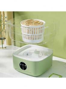 Máquina de Lavar Portátil 11L, grande capacidade com Spin Dryer, balde para roupas, viagens, roupa interior para casa, meias, 11 Litros - Multicolorido - Visão 5