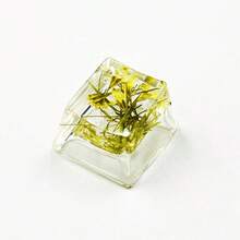 1 pieza Tecla de flor de resina ABS transparente hecho a mano para teclado mecánico, diseño OEM de altura R4 - Mejora tu experiencia de escritura - Multicolor - Ver 17