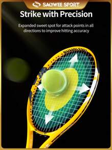 SALYWEE 1pc BEE Series Tennis Racket Carbon Fiber Tennis Racket With Free Bag 60-70lbs Superlight 290g(With String) For Sport Training - Multicolor - View 3