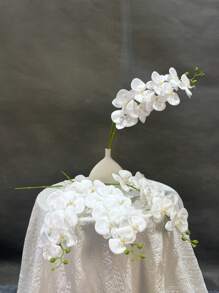 1pc Artificial Large Branch Orchid Plant For Home Decoration, Wedding, Party Celebration, Room Decor