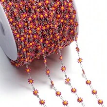 39.37in Daisy Chain Stainless Steel Chain DIY Necklace Bracelet For Jewelry Making Supplies