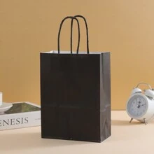 12pcs Kraft Paper Bags - Fashionable Packaging Solution, Gift Wrapping, Reusable Shopping, Party Decor, Craft Project Bag - Suitable For Small Businesses, Baked Goodies Souvenirs, And Wedding Decor, Back To School Valentine Day - Multicolor - View 16