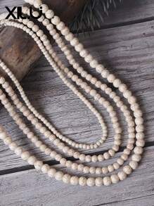 1條西部牛仔風格多彩珍珠項鍊，可自由配色 - 項鍊 - 查看 5