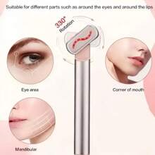 360度旋轉面部和眼部按摩棒，熱敷，美容，作為女士假日禮物的眼部按摩棒 - 灰色 - 查看 10