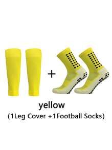 运动户外足球袜腿套套装（1双足球袜+1双腿套）1双训练运动防护单层腿套 男士压缩腿套 橄榄球运动针织吸汗腿袜 1双成人专业足球训练足球袜 方形纯色硅胶防滑足球袜 男士户外运动透气吸汗足球袜 加厚毛巾底 中筒运动 多种颜色可供选择 加厚针织底透气吸汗足球袜 中筒运动 多种颜色可供选择 - 彩色 - 查看 17