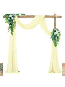 1pc, Vải tuyn trang trí nền vòm cưới Vải voan Dusty Rose Vải voan Rèm cửa Lễ cưới Tiệc chiêu đãi Đồ trang trí Rèm cửa Tiệc sinh nhật Đồ dùng Lễ Tiệc chiêu đãi Treo tường Quà tặng tốt nhất, Trang trí đám cưới, Trang trí nhà cửa, Trang trí phòng Quà tặng tiệc Cô dâu - Nhiều màu - Xem 11