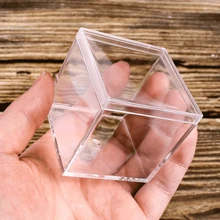 1pc/3PCS/4PCS Acrylic Box With Lid Food/Jewelry/Collection Storage Transparent Exquisite High-Grade - Multicolor - View 6