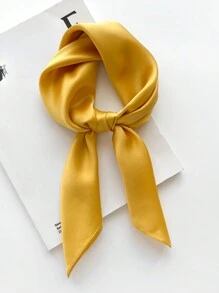 1 chiếc khăn vuông nhỏ màu trơn khăn lụa khăn quàng cổ trang trí khăn choàng đầu khăn bandana khăn quàng cổ cho nữ khăn lụa - Nhiều màu - Xem 12