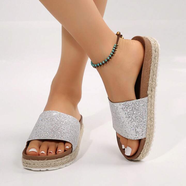 Flat mules open toe deals