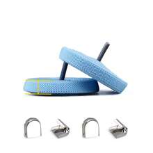 4入組鈕扣和2入組鞋帶套裝，彈性無繫帶鞋帶扣適用於女性和男性的鞋子，方便的鞋帶固定器 - 彩色 - 查看 9