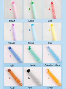 Saudi Arabia Stamp Shaped Highlighter Pen Set - Multicolor - View 5