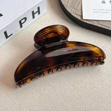 1个极简半圆形发夹，女士夏季时尚发爪，优雅发饰，适合盘发，发夹，发卡，发夹，发饰，爪夹，秋冬季女士发饰，蝴蝶结，适合度假装扮，女士海滩度假必备 - 彩色 - 查看 11