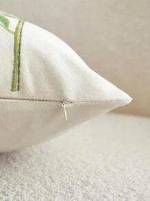 1入組彩色鳥花刺繡枕套，適合家居裝飾，全季節裝飾枕套 - 彩色 - 查看 10