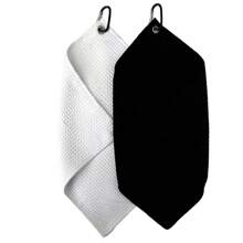 1pc Microfiber Waffle Golf Towel Pineapple Lattice Sports Towel