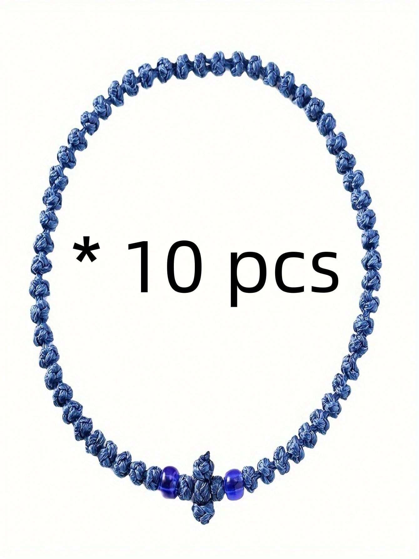 10-pi-ces-collier-de-pri-re-tress-la-main-en-corde-croix-orthodoxe