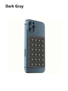 1 件/2 件全新硅胶吸盘方形单面手机吸盘支架粘性手机壳支架硅胶手机配件兼容 iPhone 和 Android 免提玩具镜子淋浴手机支架振动视频和自拍通用充电器皮套吸盘硅胶吸盘手机壳卡夹钱包名片夹信用卡夹女士女士男士 - 彩色 - 查看 14