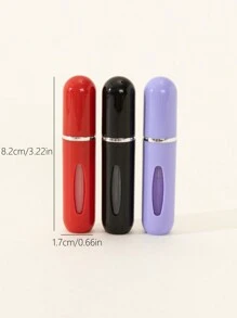 底部直充香水瓶，1/3入組5ml塑料PP糖果色橢圓形帶可見窗口，自動抽吸方便噴瓶，液體分配器不漏，適合旅行、戶外、家庭、節日等使用 - 彩色 - 查看 9