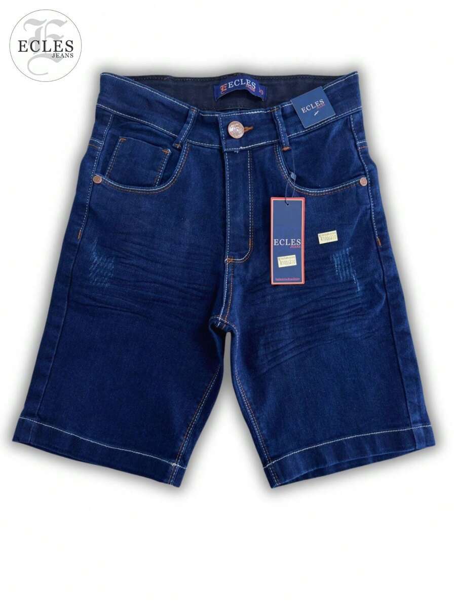 Young Boys Pants - 深色水洗藍 - 查看 1