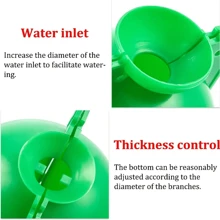 10pcs Tree Root Growing Box, Rooting Ball Grafting Tools, High Pressure Plant Propagation, Air Layering Pods, Grafting Ball Device For Plant Cutting Seedlings - Green - View 8
