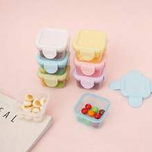 1/4/8件装，迷你食品收纳盒，迷你透明容器，带盖密封盒，透明食品收纳盒，塑料密封盒，多功能调味品盒，厨房用品，厨房，圣诞礼物 - 隨機顏色 - 查看 10