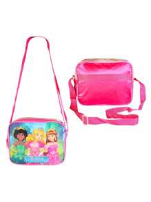 Children's School Backpack Kit With 3 Pieces Spider Car And Princess Boy And Girl Models - công chúa - Xem 6