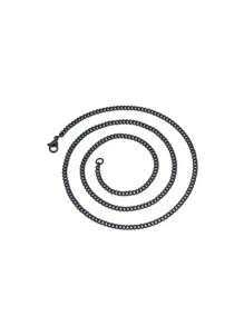 1 peça Colar de Corrente de Metal com Formato Minimalista de Chicote de Cavalo para Homens