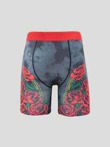 3 件/包 男士印花长款平角内裤