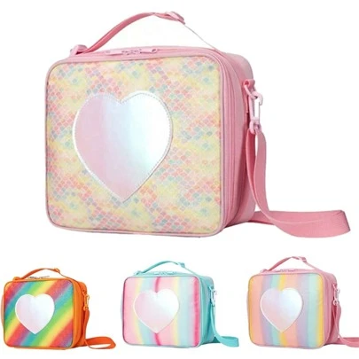 1pc Insulated Portable Tote Bag Cute School Picnic Bento Bags Lunchbox Reusable Meal Kit Storage Pack