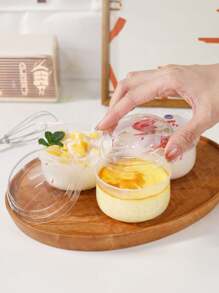 8pcs/10pcs/12pcs/20pcs/24pcs日式布丁杯、纸杯蛋糕杯、慕斯杯、透明甜品杯、圆形果冻酸奶杯带盖、适合甜品包装、布丁包装、酸奶包装、夏日冰镇甜品杯 - 多色 - 查看 3