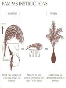 10pcs Artificial Rattan & Fresh Flowers Decor, Nordic Style Home Decor For Wedding & Festivals, Realistic Floral Ornament For Home, Outdoor, Garden, New Christmas Tree Decoration - Green Curly Vine, Red Pampas Grass, In Stock Fast Shipping,Fall Decor,Autumn - Pink - View 6