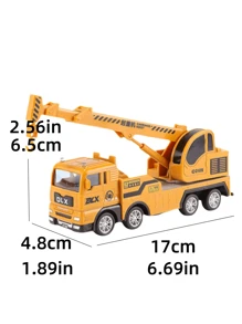 1 Set Kids Boys Toy Construction Vehicles, Tow Truck, Dump Truck, Crane Truck, Tanker Truck, Crane Toy, Toy Construction Vehicles, Alloy Car Model, Truck, Engineering, Engineering Toys, Truck, Engineering Toys, Toy Truck, Car Toys, Truck, Crane, Back To School - Heavy Duty Crance - View 9