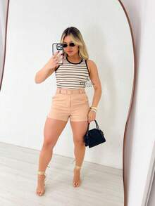 Women T-Shirts - 奶油色 - 查看 2