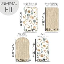 2 Packs Stretchy Ultra Soft Fitted Bassinet Sheets, Universal Fit For Bassinets Baby Cradle Moses Basket Oval Rectangle Mattress, Pad And Snug, Stylish Print Baby Sheets - Multicolor - View 2