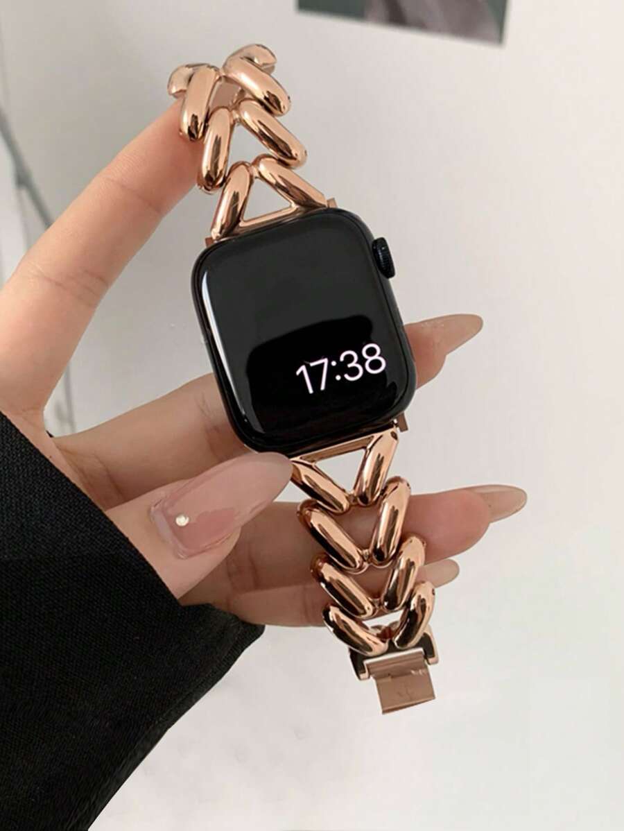 1条不锈钢金属表带，兼容 40mm Ultra2、49mm、44mm、45mm、46mm、41mm、42mm、38mm表带，链式设计表带，兼容 Series 11、10、SE、9、8、7、6、5、4、3、2、1，表带配件（仅表带）