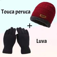 Touca vermelho+Luva