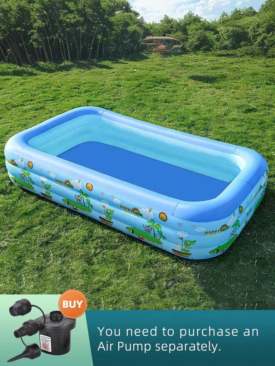 3 Floors 4 Floors Inflatable Pool Inflatable Pool Adults Family Swimming Pool For Outdoor Garden Backyard Summer Water Party - Multicolor - View 1