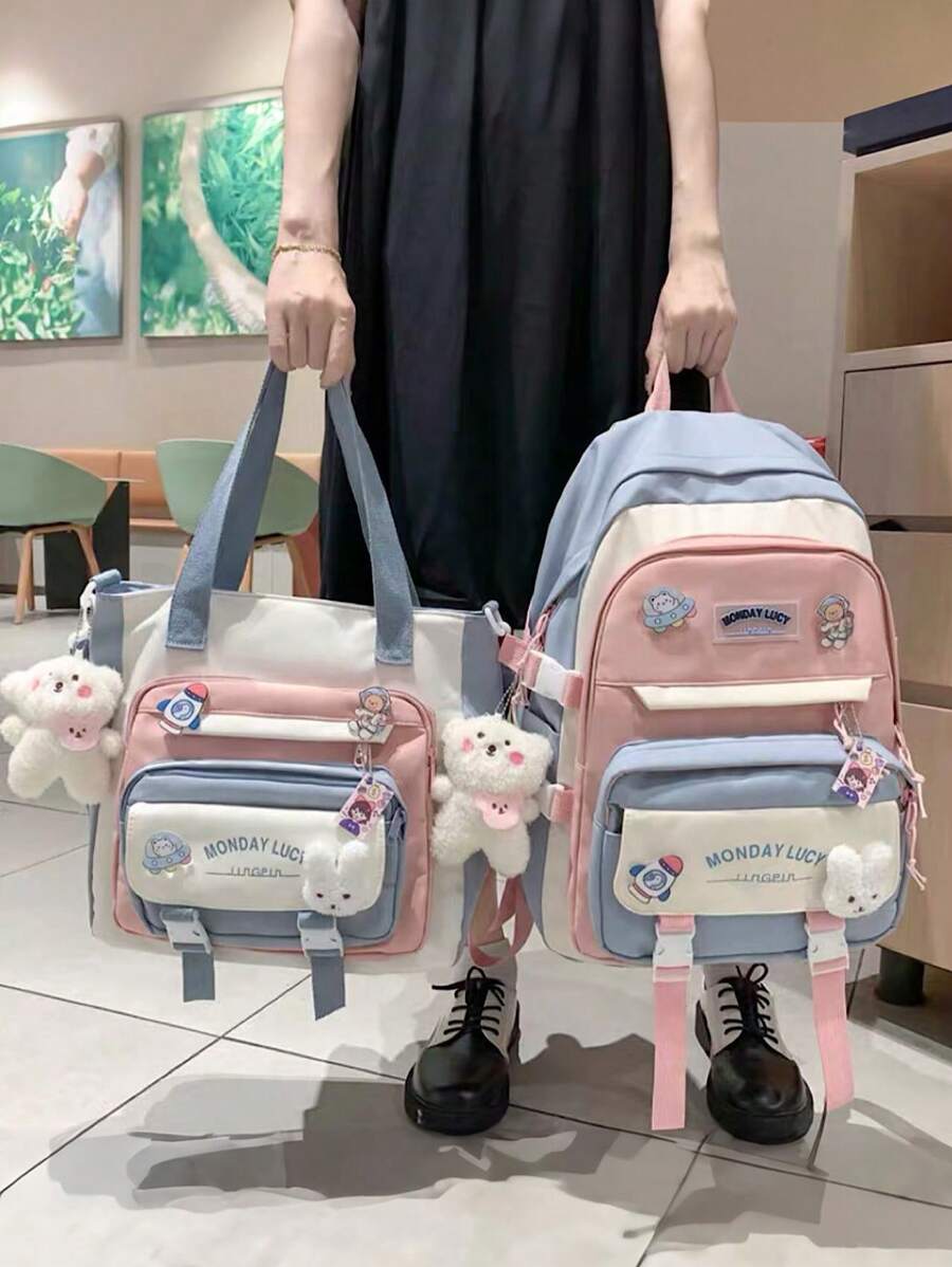 T60 Women Bag Sets - Màu xanh lam - Xem 1