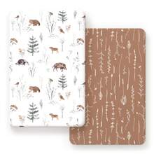 Pack N Play Sheets Fitted 2 Packs, Stretchy Ultra Soft Jersey Knit Pack And Play Sheets, Universal Fitted Portable/Mini Crib Mattresses Snug, Oliver Flora For Boy And Girl Love Valentine