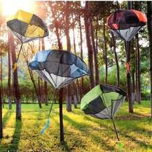 1pc Random Color Hand Throwing Mini Soldier Parachute, Fun  Outdoor Throwing Game, Paratrooper Landing Game, Family Interactive Game Prop, Pool Party - Multicolor - View 3