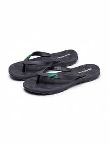 Quicksurf 防滑户外/室内厚底休闲时尚速干人字拖凉鞋 男士 - 黑色 - 查看 6