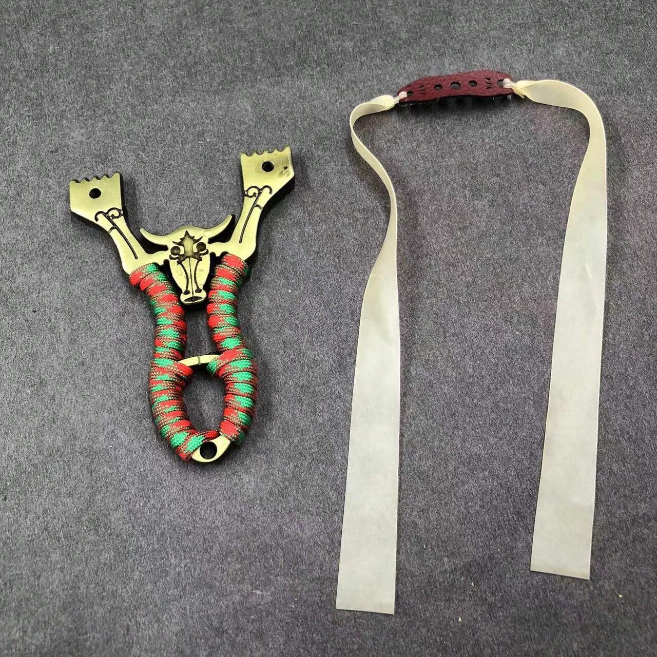 A Powerful High Power Flat Skin Slingshot High Precision Shooting