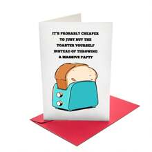 4 Style Fun Wedding Greeting Card With Cute Cartoon Role, Humorous Congratulations Toast For Happy Couple, Wedding Card, Engagement Card - Multicolor - View 10