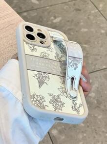 Minimalist Floral Textured Anti-Drop Phone Case Compatible With Apple Waterproof Shockproof Scratch Resistant - Multicolor - View 4