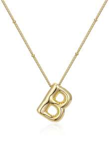 1pc Fashionable Hot-Selling Simple Alphabet Pendant Collarbone Chain Necklace - Letter - View 15