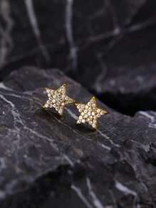 2pcs Hip Hop Fashion Star Shape Men'S Earrings Fashion Accessories - 6342 - View 6