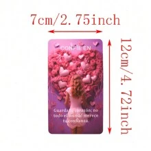 Bộ bài Tarot Tây Ban Nha, Bộ bài Oracle Tây Ban Nha, Đồ chơi bói toán, Bói toán khoai môn có từ khóa cho người mới bắt đầu, 12x7cm/4.72x2.75inch - màu đen - Xem 3