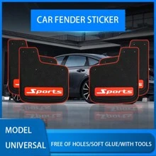 4pcs Universal Car Mud Flaps Splash Guards Rubber Mudguard For SUV (Long Version) - Long - View 8