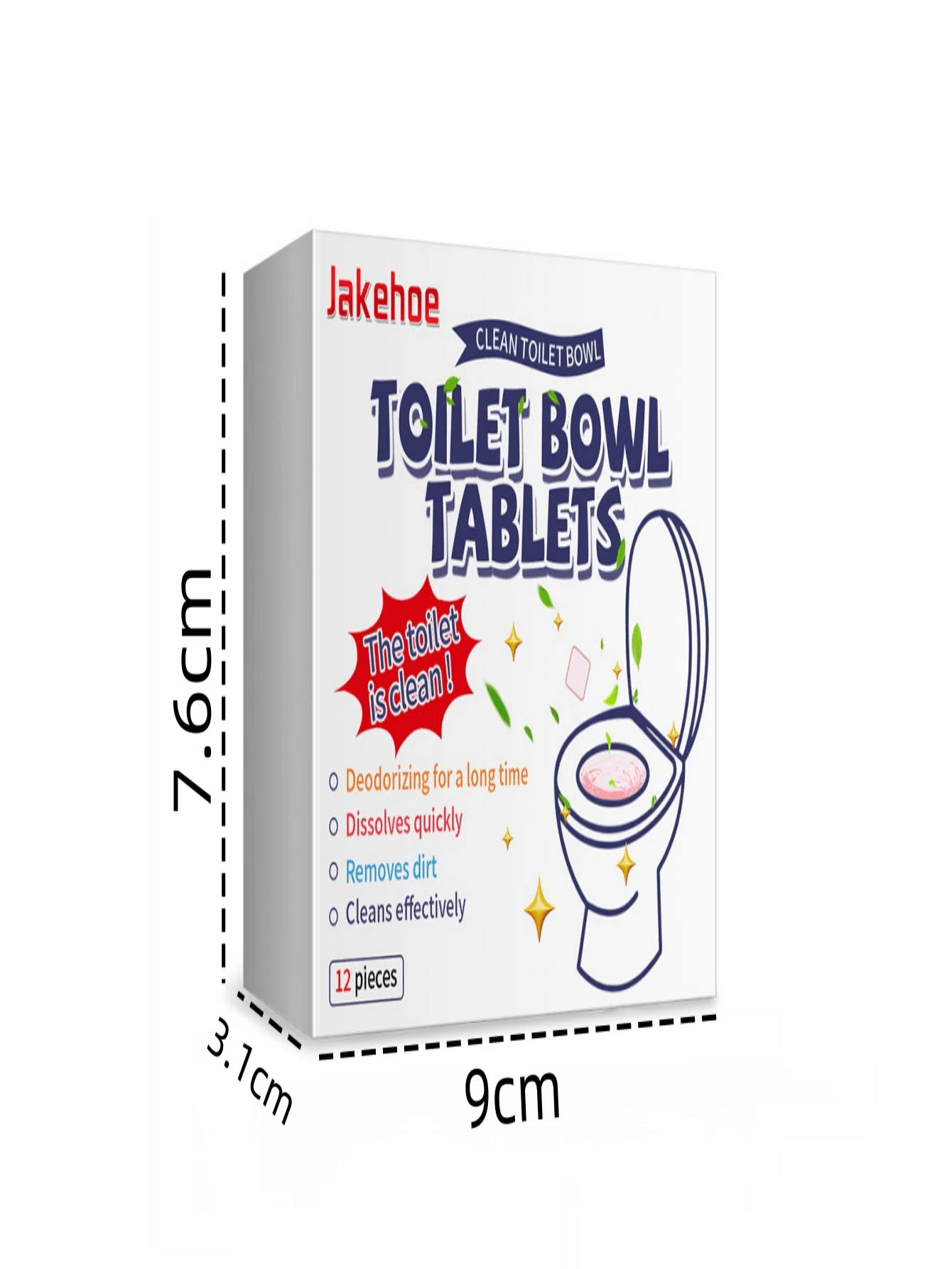Toilet Foaming Tablets For Cleaning Toilet Bowl Eliminates Odors And